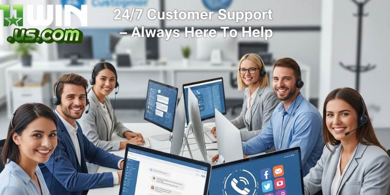 11WIN - Trang Thể Thao, Casino, Nổ Hũ, Bắn Cá Đẳng Cấp 2025 Đội ngũ túc trực luôn luôn có mặt để hỗ trợ khách hàng của 11WIN